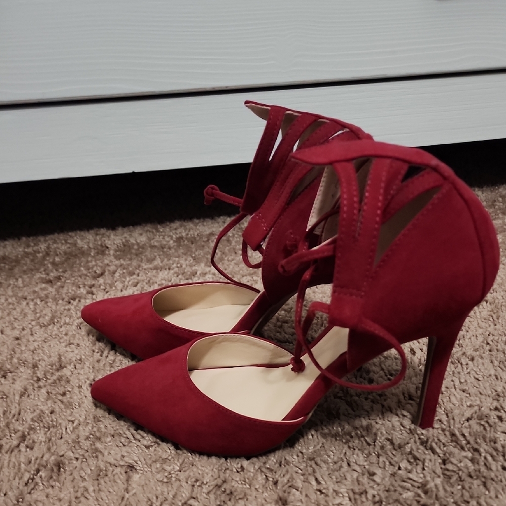 Elegant Red Women's Heels